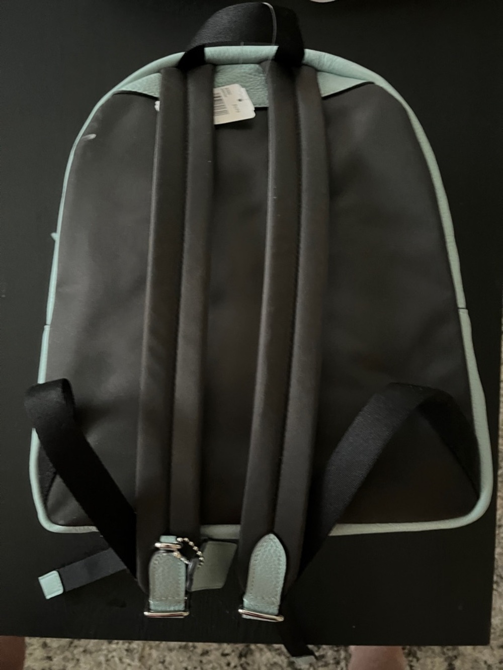 Coach Pebbled Leather Mini Backpack in Pale Blue - Picture 4 of 8